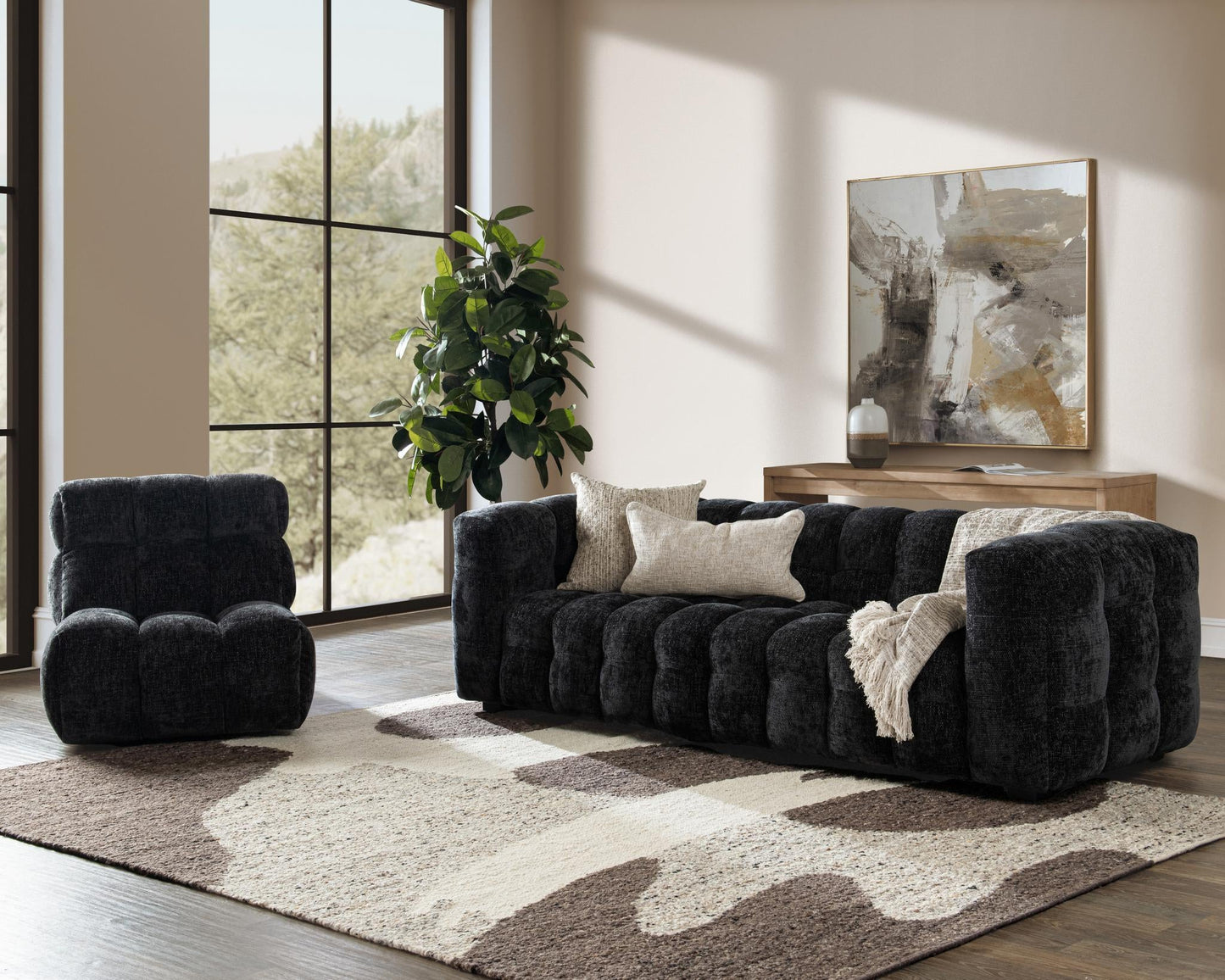 Walter Upholstered Sofa - Zinc