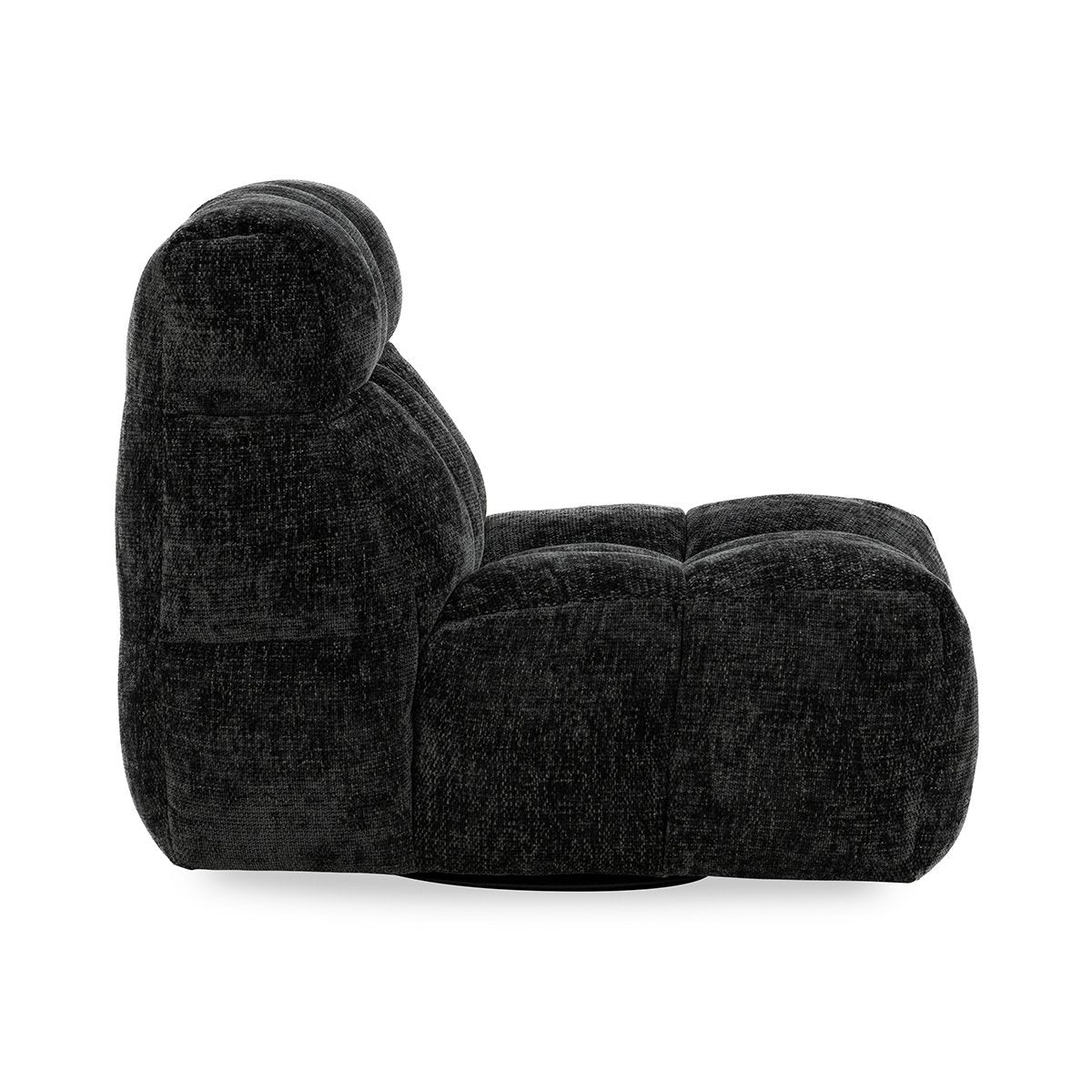 Roba Upholstered Swivel Lounge Chair - Zinc