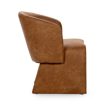 Halstead Upholstered Dining Chair - Cognac