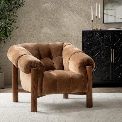 Sansa Upholstered Accent Chair - Bronze