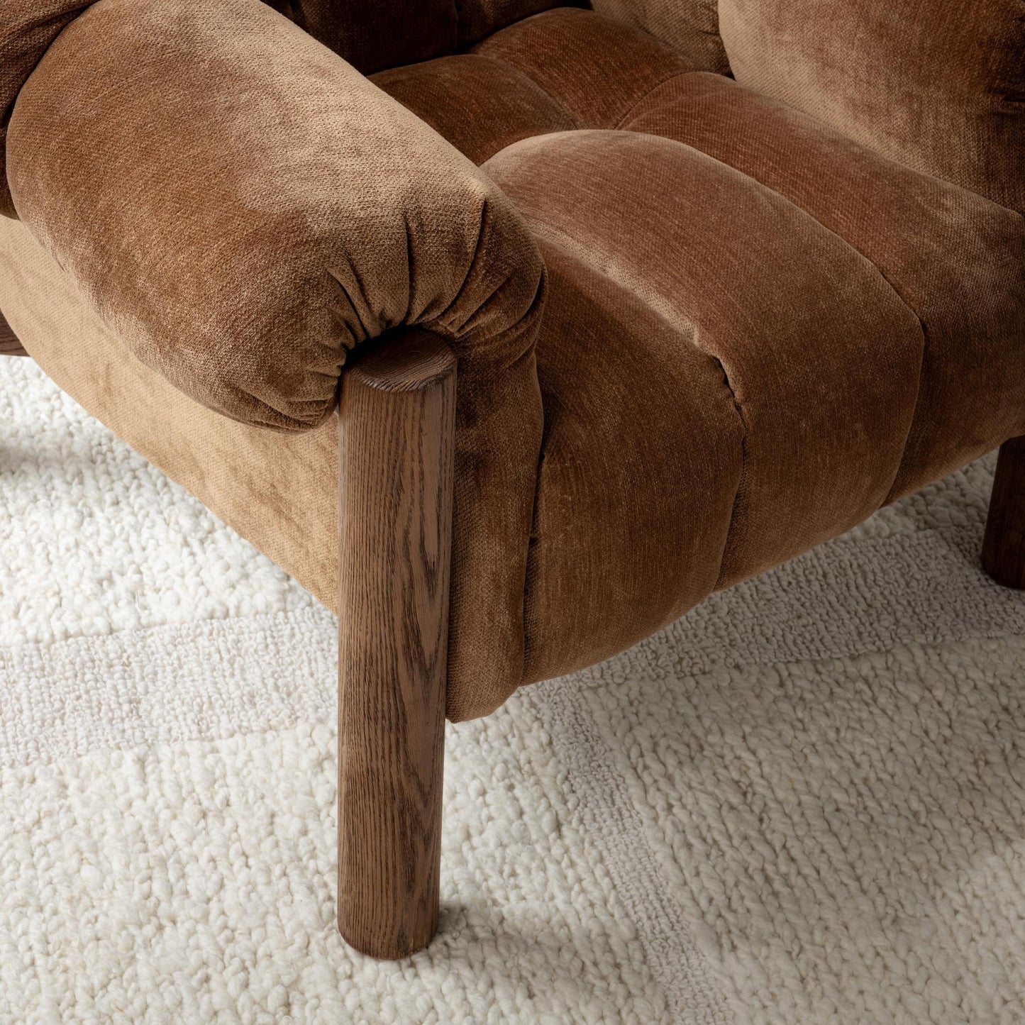 Sansa Upholstered Accent Chair - Bronze