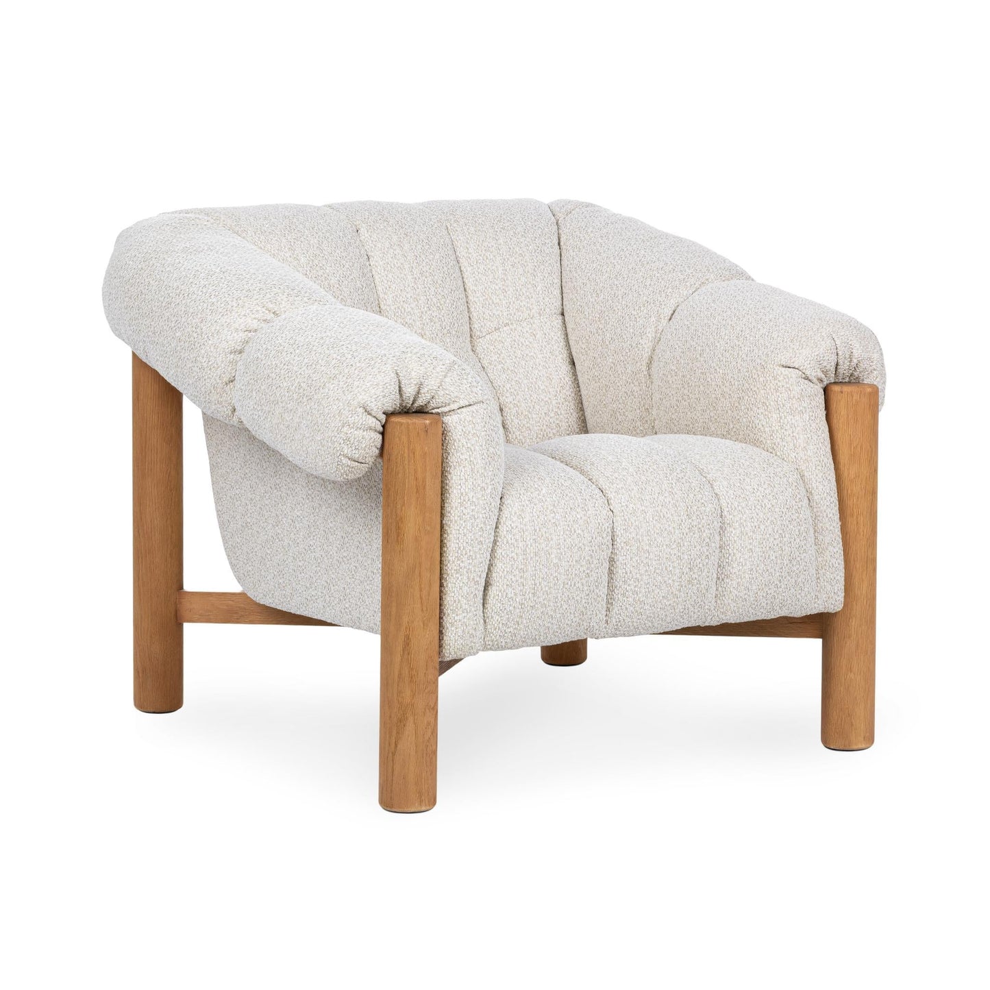Sansa Upholstered Accent Chair - Cream