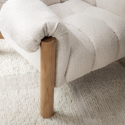 Sansa Upholstered Accent Chair - Cream