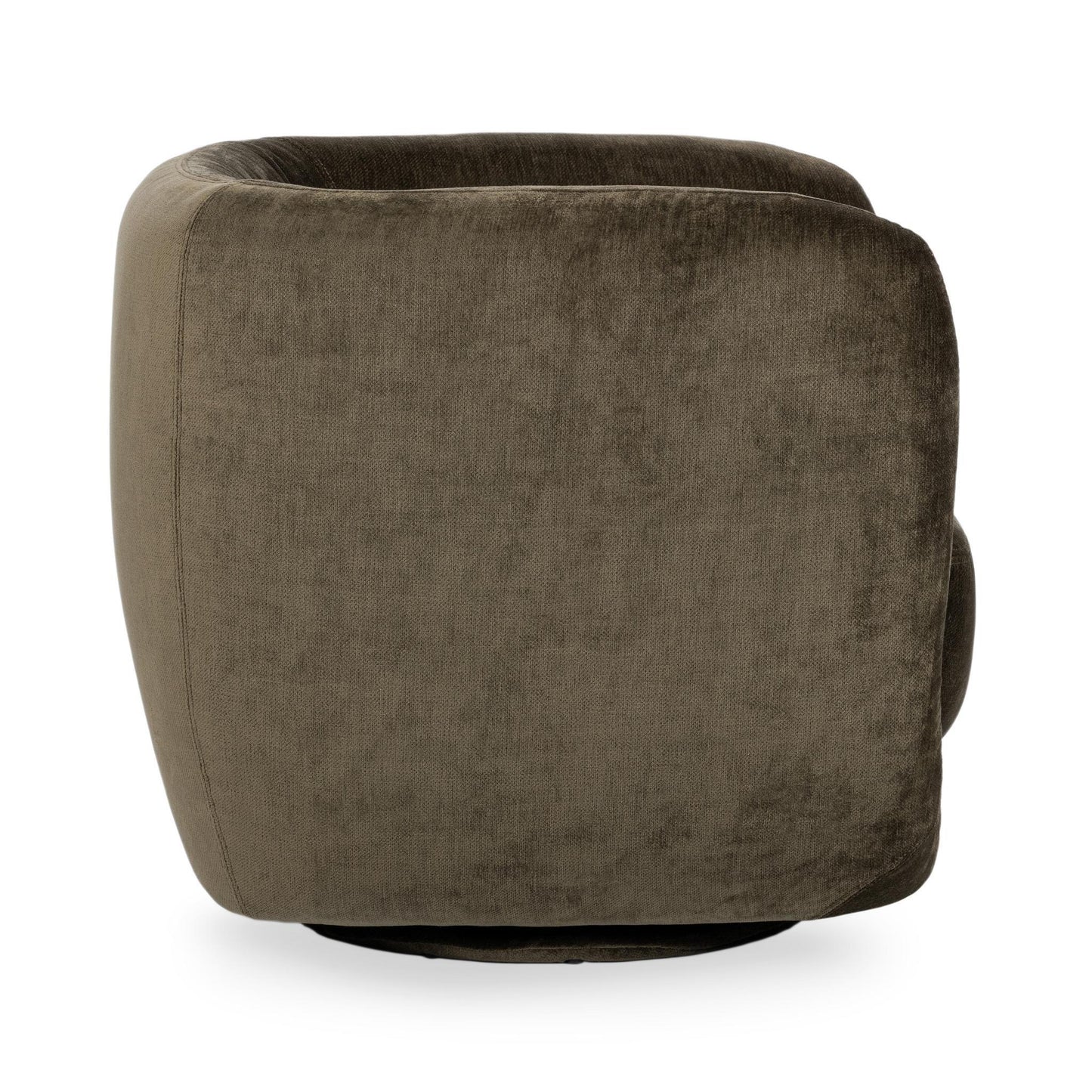 Nico Upholstered Swivel Chair - Olive Green