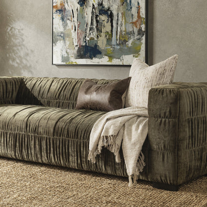 Afeela Upholstered Sofa - Fern Green