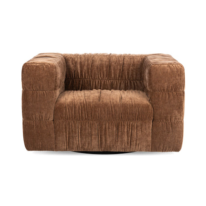 Afeela Upholstered Swivel Chair - Bronze