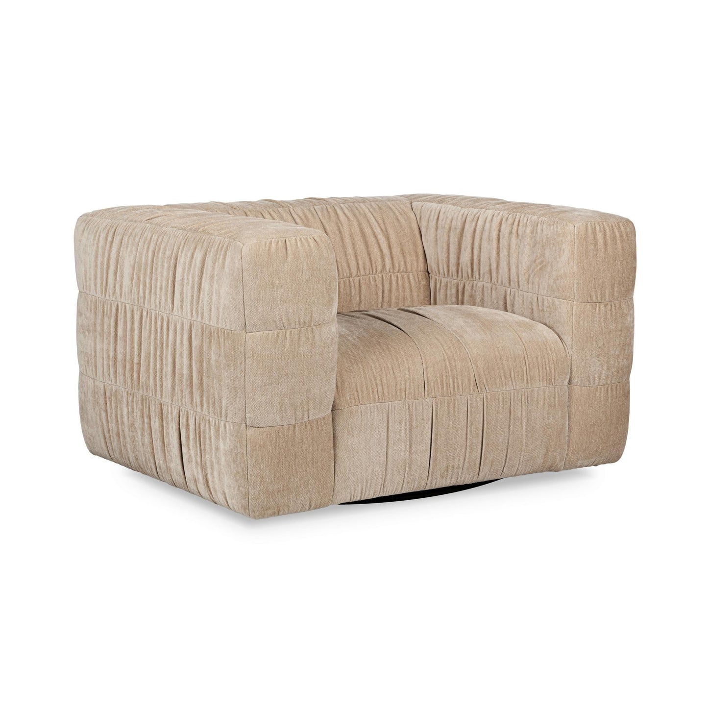 Afeela Upholstered Swivel Chair - French Vanilla