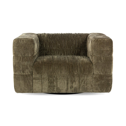 Afeela Upholstered Swivel Chair - Fern Green