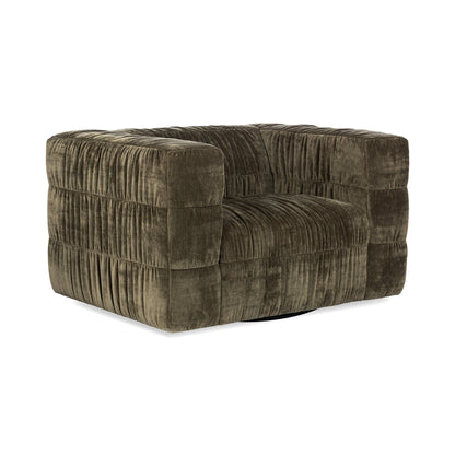 Afeela Upholstered Swivel Chair - Fern Green