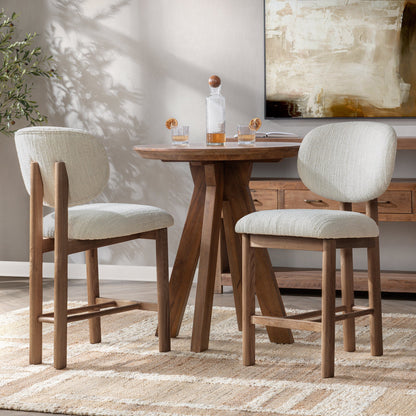Delancey Upholstered Counter Stool - Autumn Cream