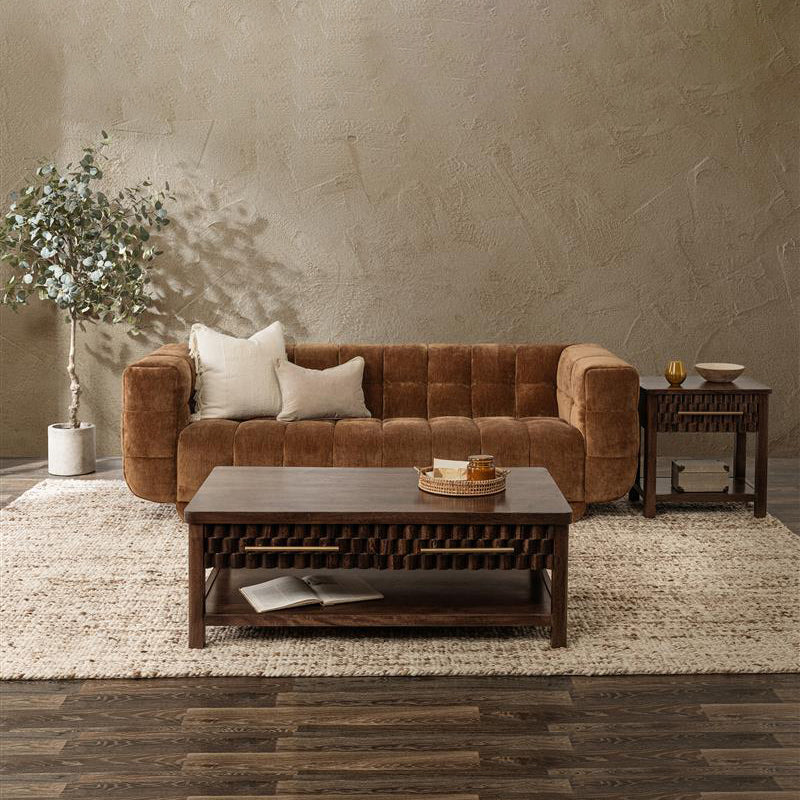 Thea Upholstered Sofa - Bronze