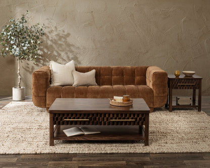 Thea Upholstered Sofa - Bronze