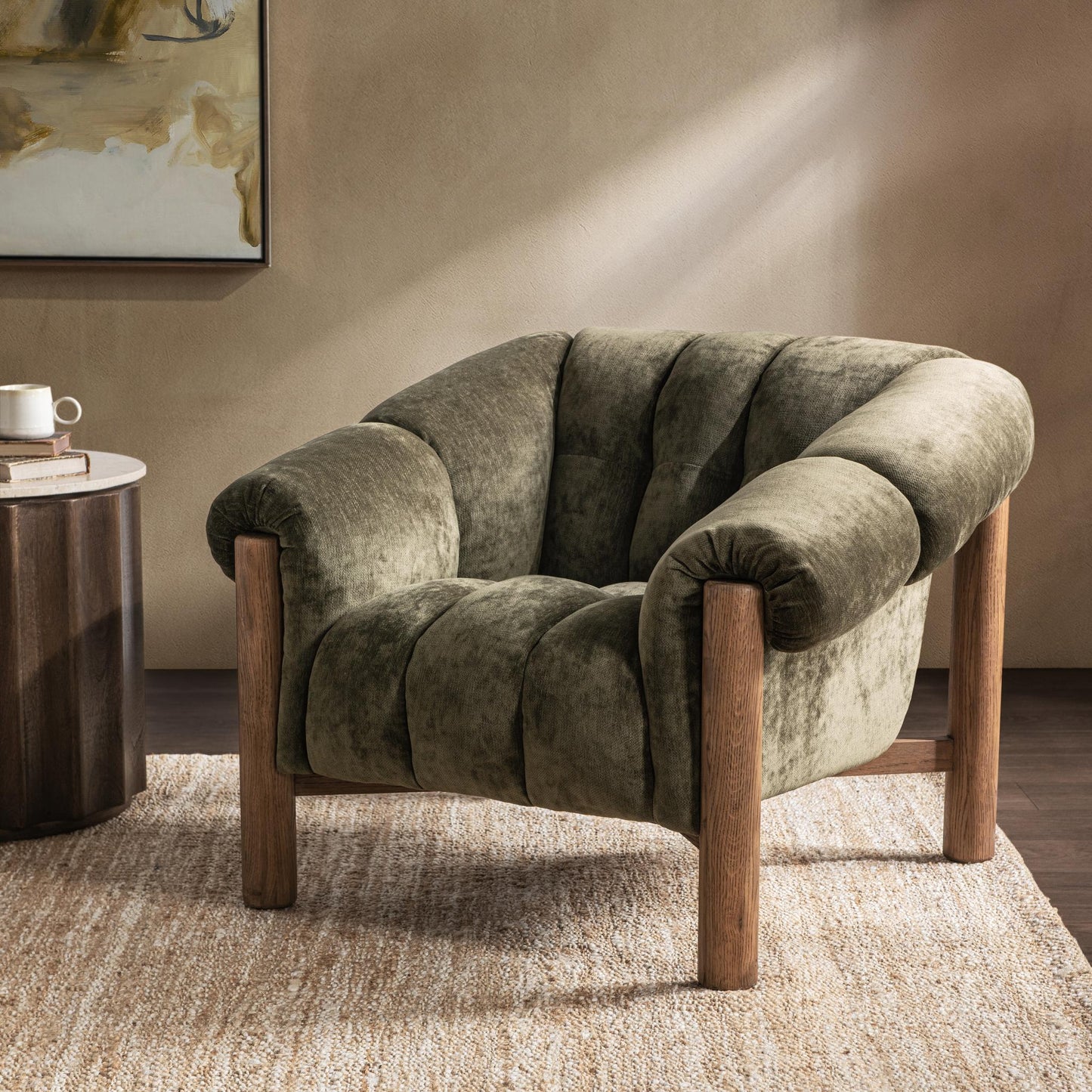 Sansa Accent Chair - Olive Green