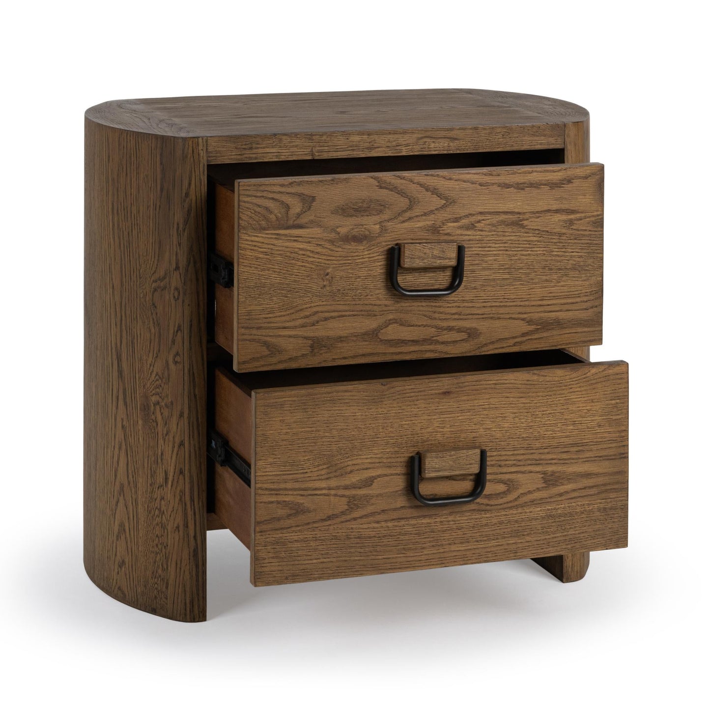 Kyrie 2 Drawer Nightstand - Tawny Brown