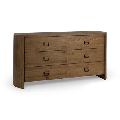 Kyrie 6 Drawer Dresser - Tawny Brown