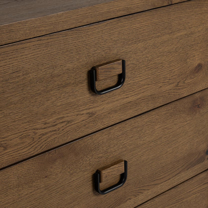 Kyrie 6 Drawer Dresser - Tawny Brown