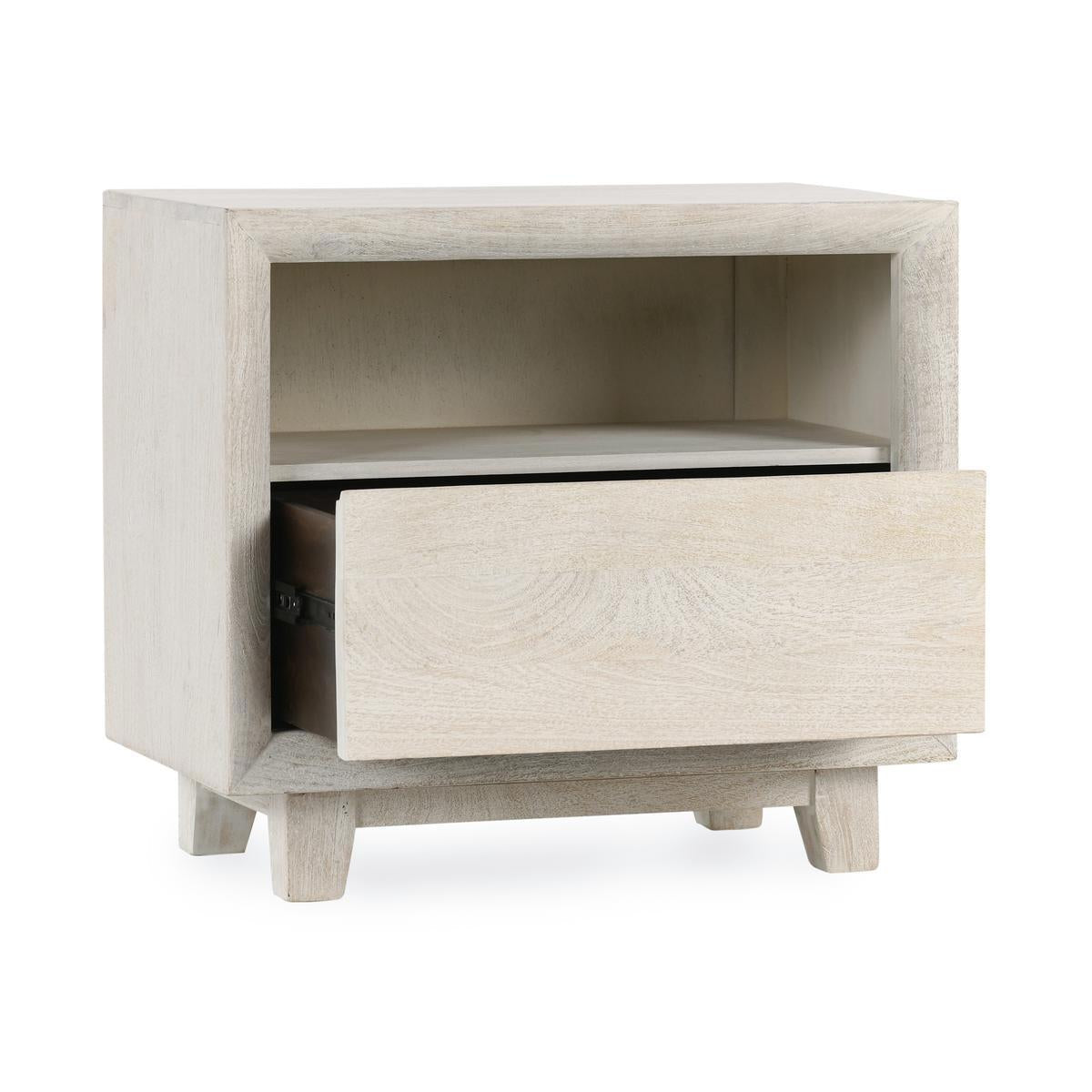 Reece 1Dwr Nightstand - Seashell White