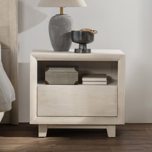 Reece 1Dwr Nightstand - Seashell White