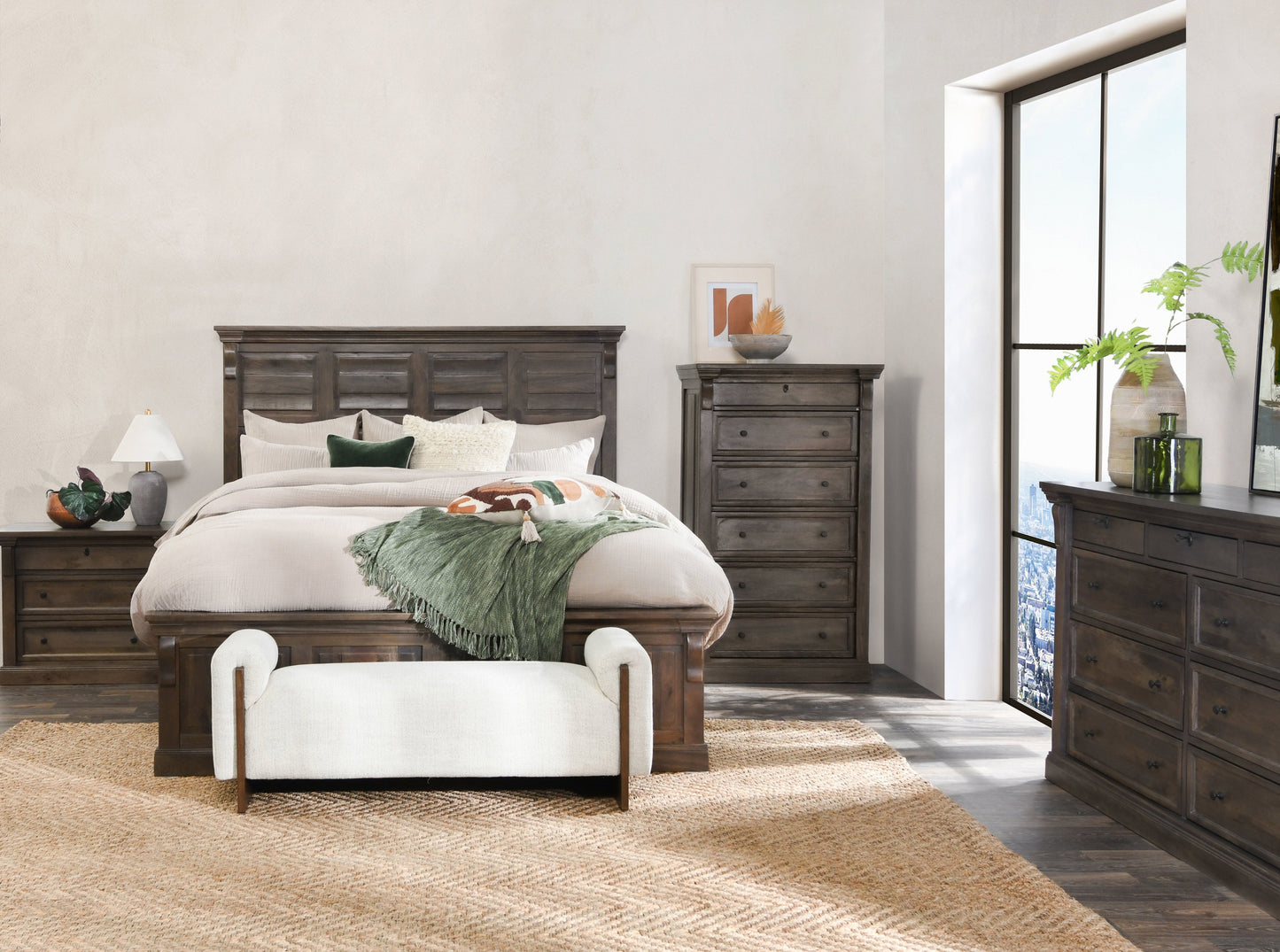 Adelaide Bed - Cocoa Brown