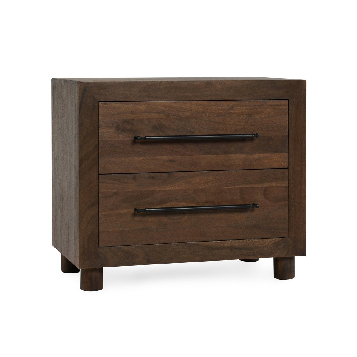 Jaxon 2Dwr Nightstand - Harvest Brown