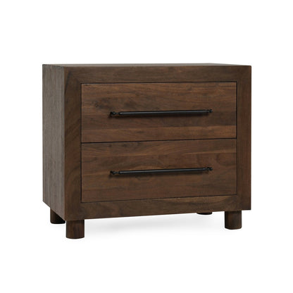 Jaxon 2Dwr Nightstand - Harvest Brown