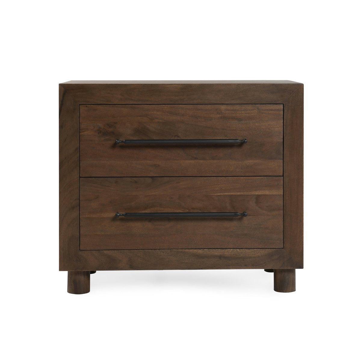 Jaxon 2Dwr Nightstand - Harvest Brown