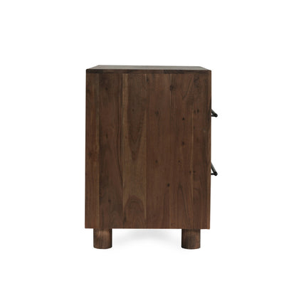 Jaxon 2Dwr Nightstand - Harvest Brown
