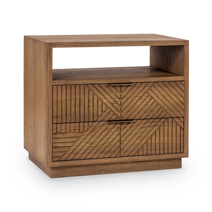 Santa Clara 2Dwr Nightstand - Caramel Brown
