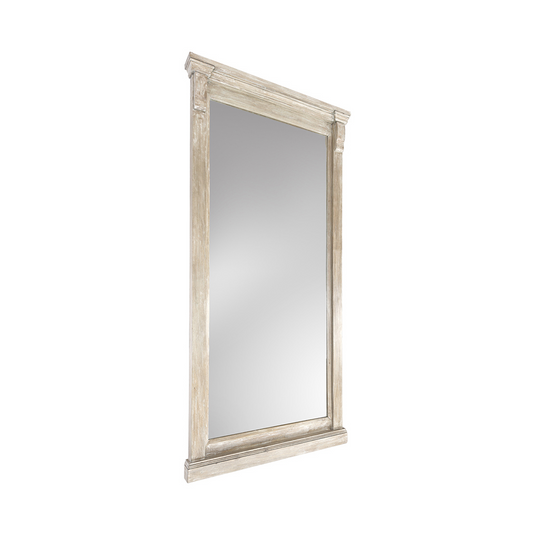 Adelaide Floor Mirror - Natural Cream Wash