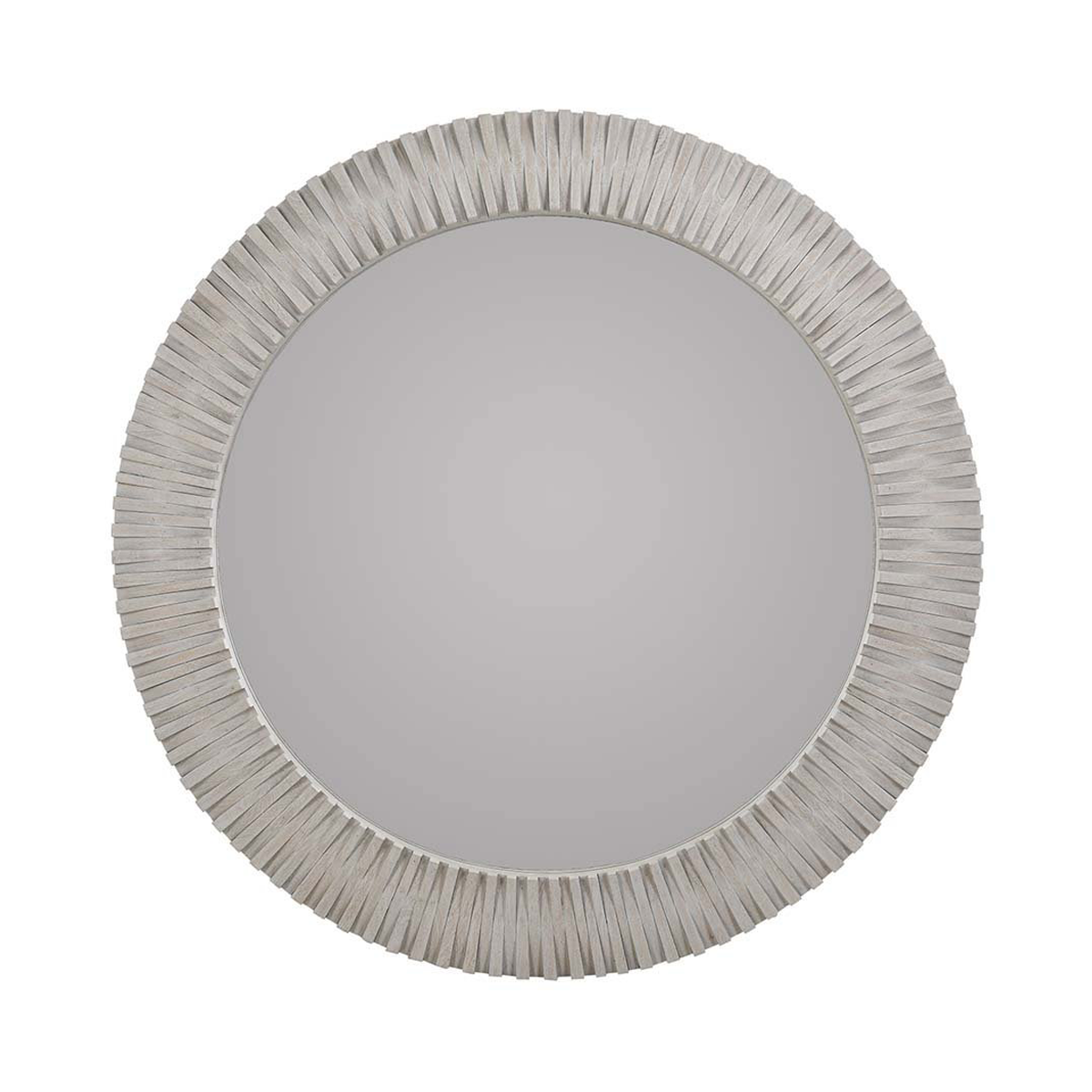 Myrtle Round Mirror - Gray Wash