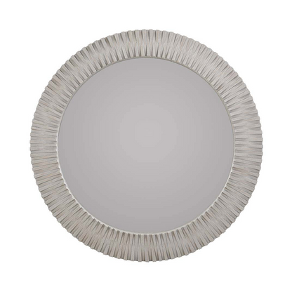 Myrtle Round Mirror - Gray Wash