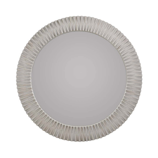 Myrtle Round Mirror - Gray Wash