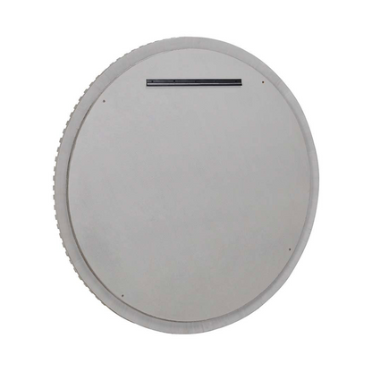 Myrtle Round Mirror - Gray Wash