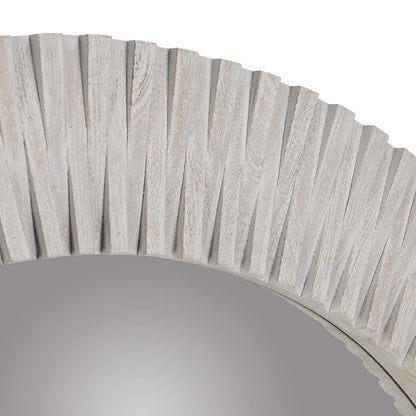 Myrtle Round Mirror - Gray Wash