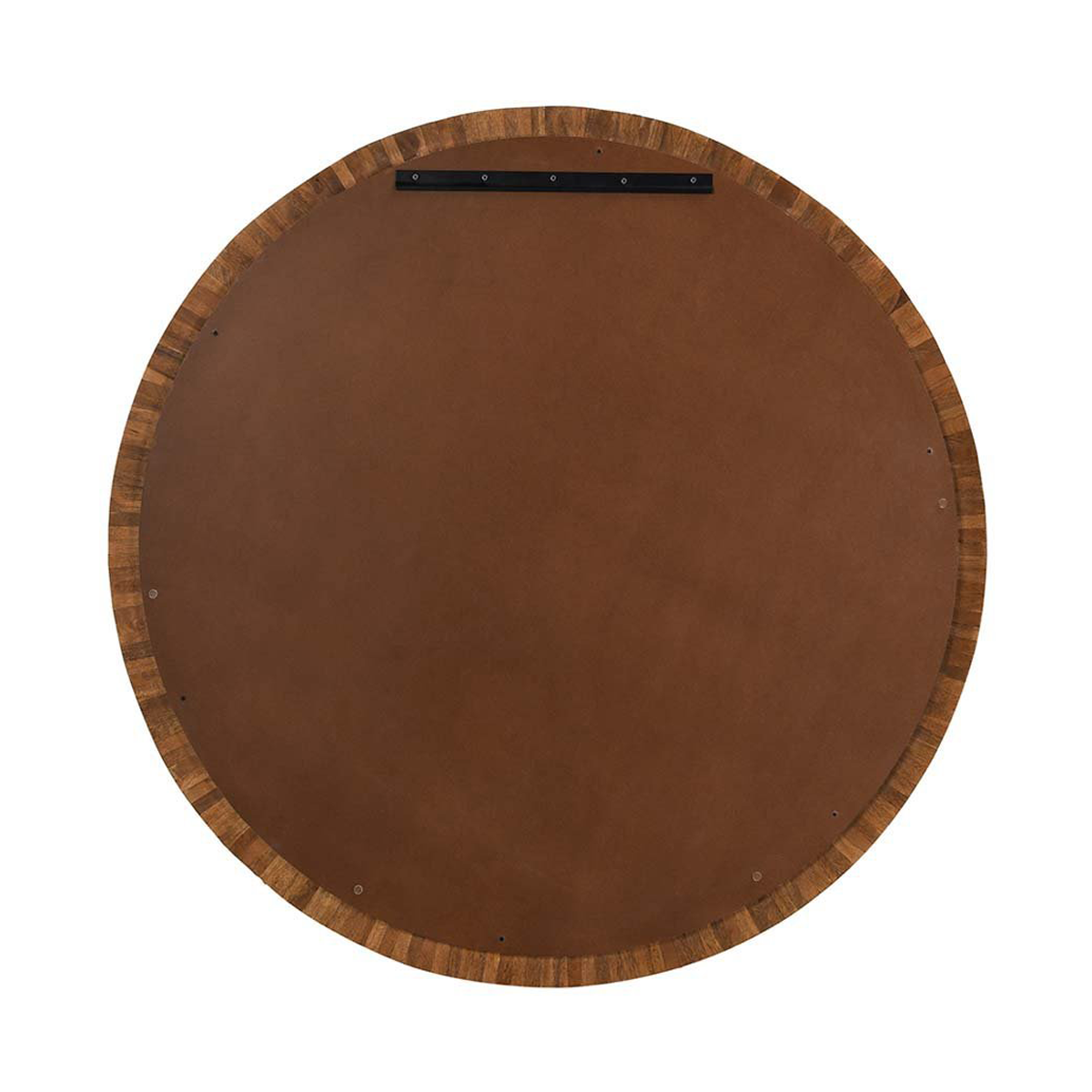 Myrtle Round Mirror - Artisan Brown