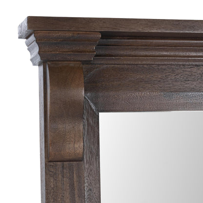 Adelaide Floor Mirror - Cocoa Brown