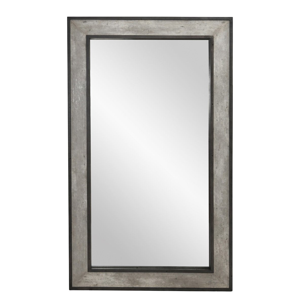 Webster Floor Mirror - Weathered Cement