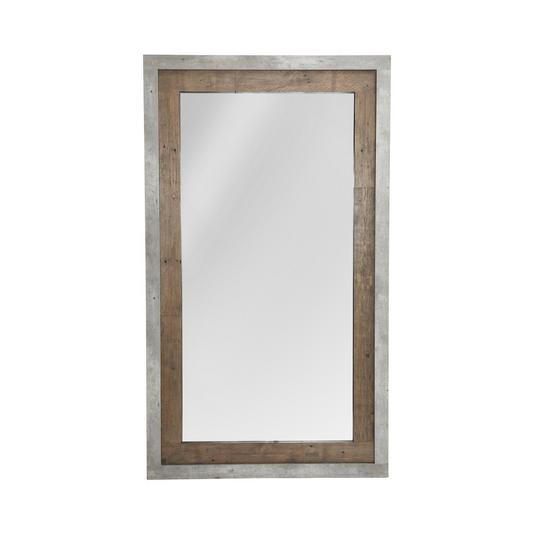 Charlotte Floor Mirror - Natural/Weathered Cement