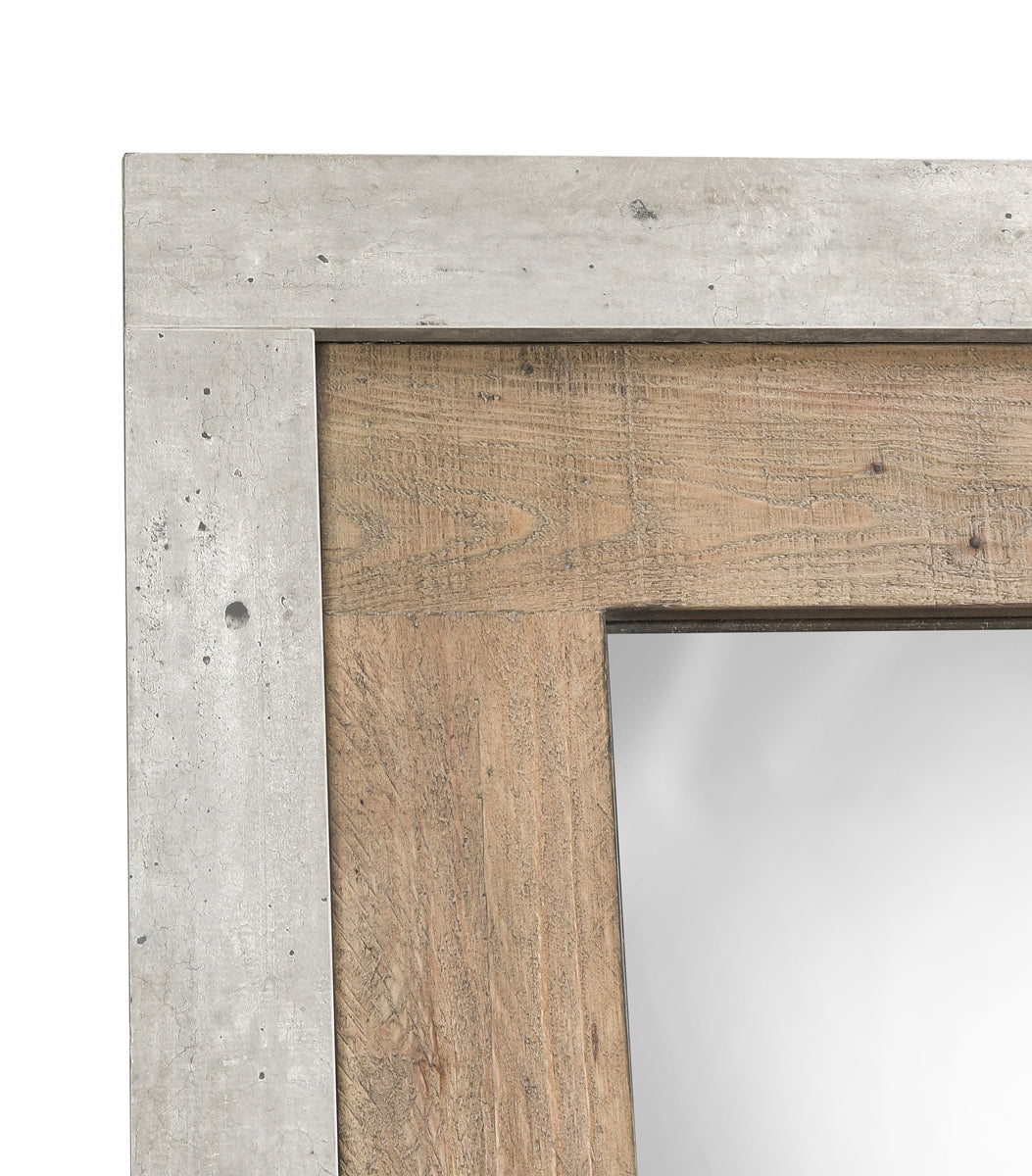 Charlotte Floor Mirror - Natural/Weathered Cement