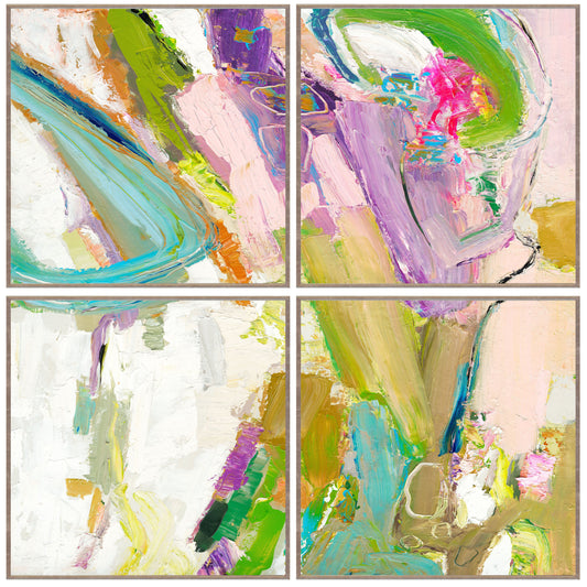 Swoosh Painting 48x48 Set of 4 by Buddy Whitlock