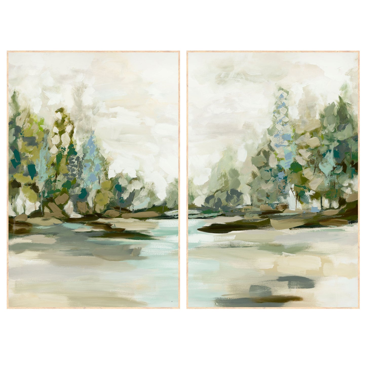 Taiga Painting 60x40 Set of 2 by Buddy Whitlock
