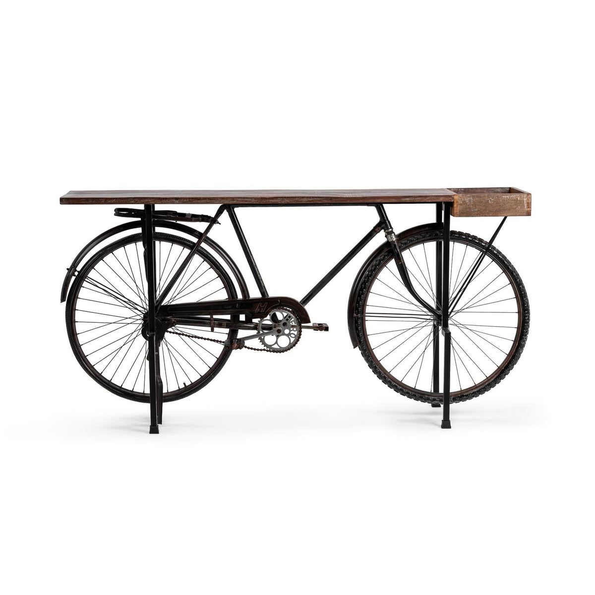 Cycle Reclaimed Wood Counter Table - Limewash Myst