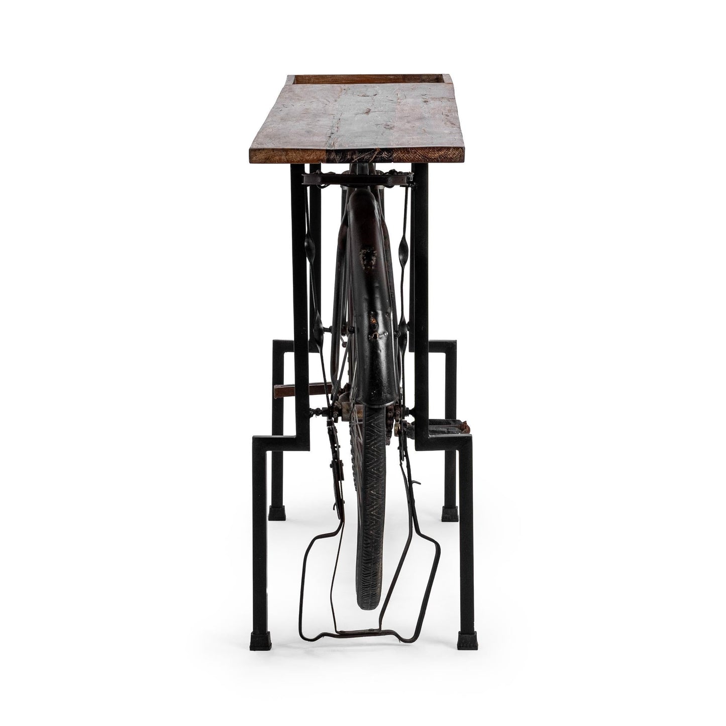 Cycle Reclaimed Wood Counter Table - Limewash Myst