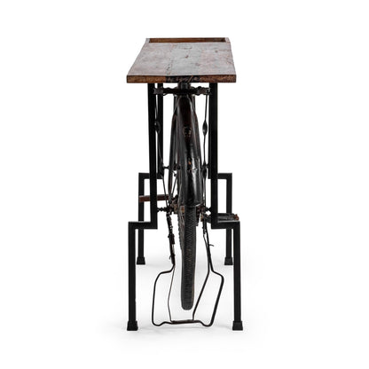 Cycle Reclaimed Wood Counter Table - Limewash Myst