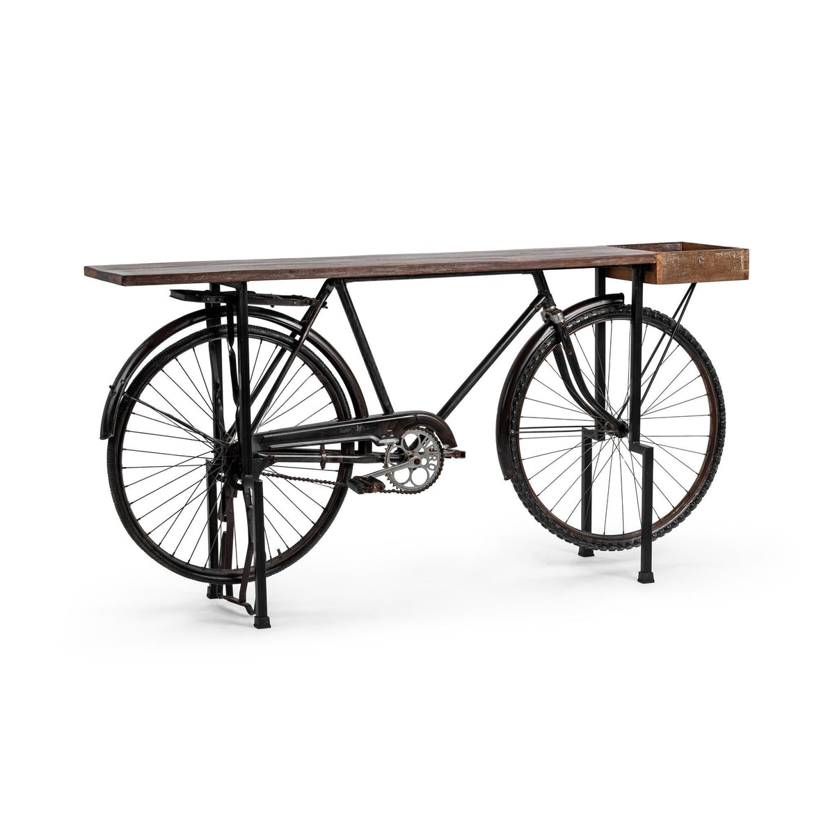 Cycle Reclaimed Wood Counter Table - Limewash Myst