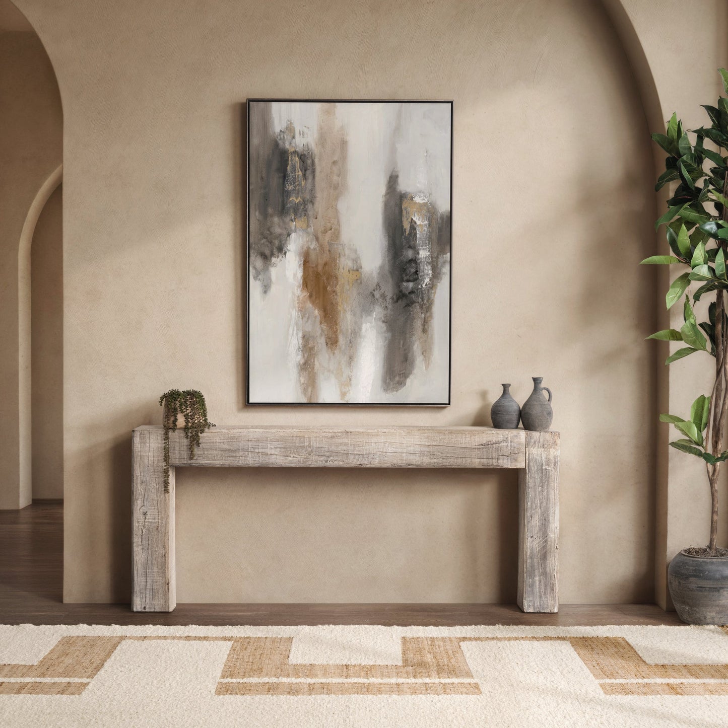 Giza Reclaimed Wood 84" Console Table - Butterwood Blend