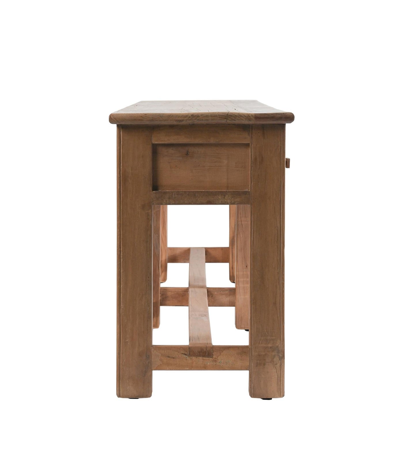 Ezra Reclaimed Wood  6Dwr Console Table - Natural