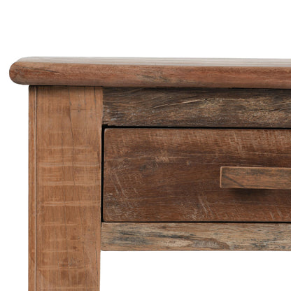 Ezra Reclaimed Wood  6Dwr Console Table - Natural