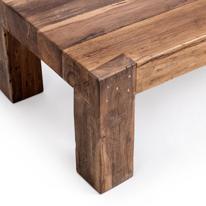 Giza Reclaimed Wood 60" Coffee Table - Natural