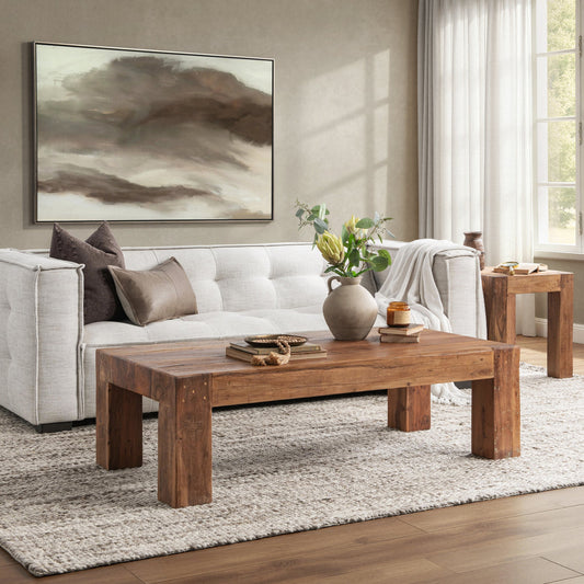Giza Reclaimed Wood 60" Coffee Table - Natural